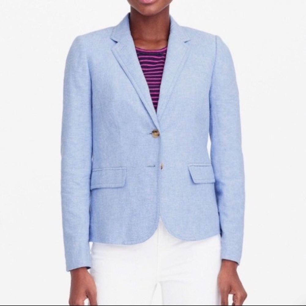 J.Crew Factory Schoolboy Blazer Linen